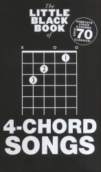 The Little Black Book of 4-Chord Songs (akordy, texty, kytara)