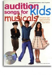 Audition Songs For Kids Musicals (noty, klavír, zpěv, kytara)