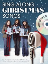 Sing-Along Christmas Songs (noty, klavír, zpěv, kytara) (+audio)