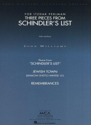 Three Pieces From Schindler's List (Schindlerův seznam) For Violin And Piano (noty, housle, klavír)