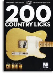200 Country Licks - Guitar Licks Goldmine (video škola hry na kytaru)