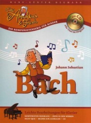Hans-Günter Heumann: Little Amadeus Und Friends - Johann Sebastian Bach (noty na sólo klavír) (+audio)