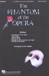 Andrew Lloyd Webber: Phantom Of The Opera Choral Medley (SAB) (noty pro sborový zpěv, klavír) - SADA 5 ks