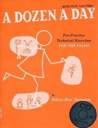 Edna Mae Burnam: A Dozen A Day: Book 4 - Lower-Higher (noty na klavír) (+audio)