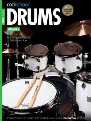 Rockschool Drums - Grade 3 (2012-2018) (noty na bicí) (+audio)