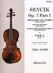 Ševčík Viola Studies: Preparatory Trill Studies Op.7 Part 1 (noty na violu)