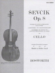 Ševčík Cello Studies: Changes Of Position And Preparatory Scale Studies Op.8 (noty na violoncello)