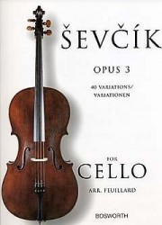 Otakar Ševčík: Cello Studies - 40 Variations Op.3 (noty na violoncello)
