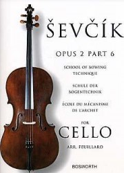 Ševčík Cello Studies: School Of Bowing Technique Part 6 (noty na violoncello)