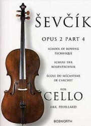 Ševčík Cello Studies: School Of Bowing Technique Part 4 (noty na violoncello)