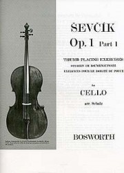 Ševčík Cello Studies Op.1 Part 1: Thumb Placing Exercises (noty na violoncello)