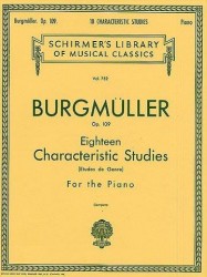Friedrich Burgmuller: 18 Characteristic Studies Op.109 (noty na sólo klavír)
