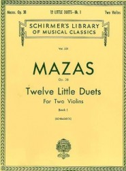 Jacques F. Mazas: Twelve Little Duets Op.38 Book 1 (noty na housle)