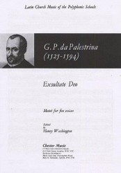 Giovanni Palestrina: Exsultate Deo (noty na sborový zpěv SATB)