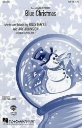 Blue Christmas (noty na sborový zpěv SATB) - SADA 5 ks