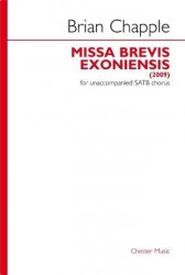 Brian Chapple: Missa Brevis Exoniensis (noty na sborový zpěv SATB)