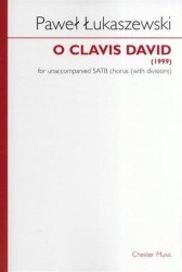 Paweł Łukaszewski: O Clavis David (noty na sborový zpěv SATB)