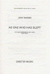 John Tavener: As One Who Has Slept (noty na sborový zpěv SATB)