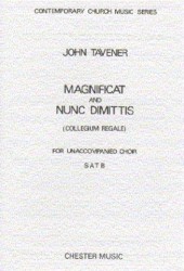 John Tavener: Magnificat And Nunc Dimittis (noty na sborový zpěv SATB)