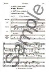 Kenneth Leighton: Missa Brevis (noty na sborový zpěv SATB)