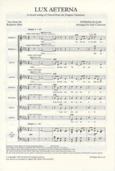 Edward Elgar: Lux Aeterna (noty na sborový zpěv SATB)