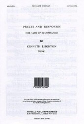 Kenneth Leighton: Preces And Responses (noty na sborový zpěv SATB)