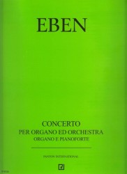 Petr Eben: Koncert pro varhany a orchestr (noty na varhany, klavír)
