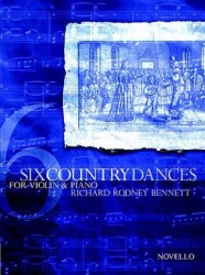 Richard Rodney Bennett: Six Country Dances (noty na housle, klavír)