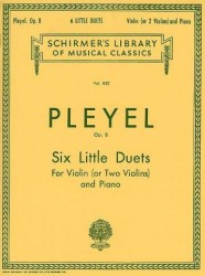Ignaz Pleyel: Six Little Duets For Violin and Piano Op.8 (noty na housle, klavír)