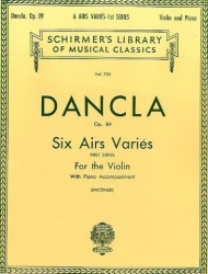 Charles Dancla: Six Airs Varies (First Series) Op.89 (noty na housle, klavír)