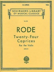 Pierre Rode: Twenty Four Caprices (noty na housle, klavír)
