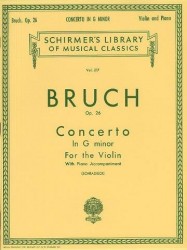 Max Bruch: Violin Concerto No.1 In G Minor Op.26 (noty na housle, klavír)