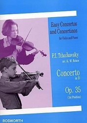 Petr Iljič Čajkovskij: Violin Concerto In D (Op.35) (noty na housle, klavír)