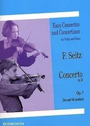 Friderich Seitz: Concerto In D Op.7 (noty na housle, klavír)