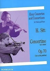 Hans Sitt: Concertino In A Minor For Violin And Piano Op.70 (noty na housle, klavír)
