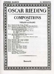 Oskar Rieding: Gypsies' March Op.23 No.2 Violin And Piano (noty na housle, klavír)
