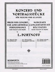 Leo Portnoff: Slavonic Cradle-Song For Violin And Piano (noty na housle, klavír)