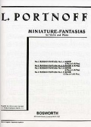 Leo Portnoff: Russian Fantasia No.2 In D Minor For Violin And Piano (noty na housle, klavír)