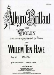 Willem Ten Have: Allegro Brillante Op.19 (noty na housle, klavír)