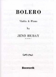 Jeno Hubay: Bolero Op.51 No.3 (noty na housle, klavír)