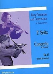 Friedrich Seitz: Concerto in G Minor For Violin And Piano Op.12 (noty na housle, klavír)