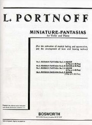 Leo Portnoff: Russian Fantasia No.4 E Minor For Violin And Piano (noty na housle, klavír)
