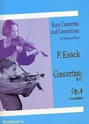Paul Essek: Concertino in G Op.4 (noty na housle, klavír)