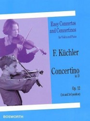 Ferdinand Kuchler: Concertino In D Op.12 (noty na housle, klavír)