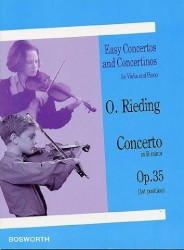 Oskar Rieding: Concerto In B minor Op.35 (noty na housle, klavír)