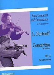 Leo Portnoff: Concertino in A Minor For Violin And Piano Op.14 (noty na housle, klavír)