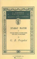 Giovanni Pergolesi: Stabat Mater (Vocal Score) - Upper Voices (noty na dvojhlasý sborový zpěv SA, klavír)
