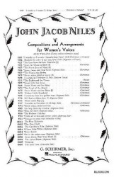 John Jacob Niles: I Wonder As I Wander (noty na dvojhlasý sborový zpěv, mezzosoprán , klavír) - SADA 5 ks