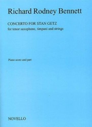 Richard Rodney Bennett: Concerto For Stan Getz (Saxophone/Piano) (noty na tenorsaxofon, klavír)