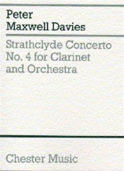 Peter Maxwell Davies: Strathclyde Concerto No. 4 (Miniature Score) (noty pro klarinet, orchestr)